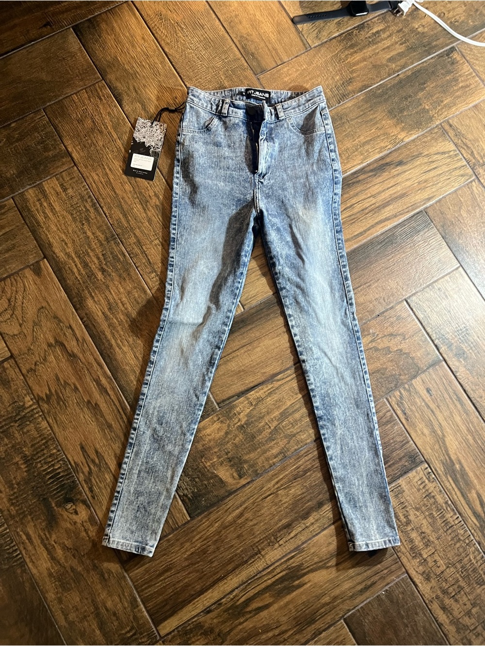 FITJEANS Light Blue Acid-Wash Skinny Jeans